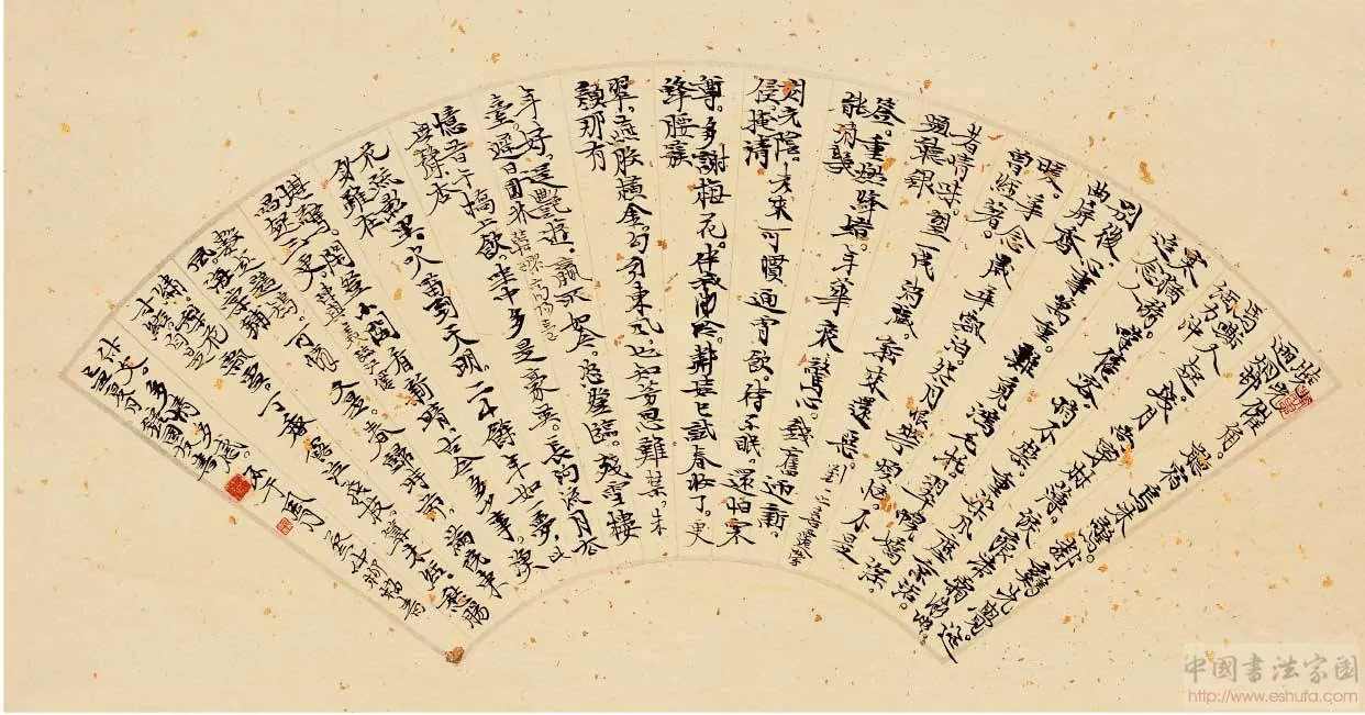 (宋)刘一止《喜迁莺·晓行》书法作品全图,2009 年