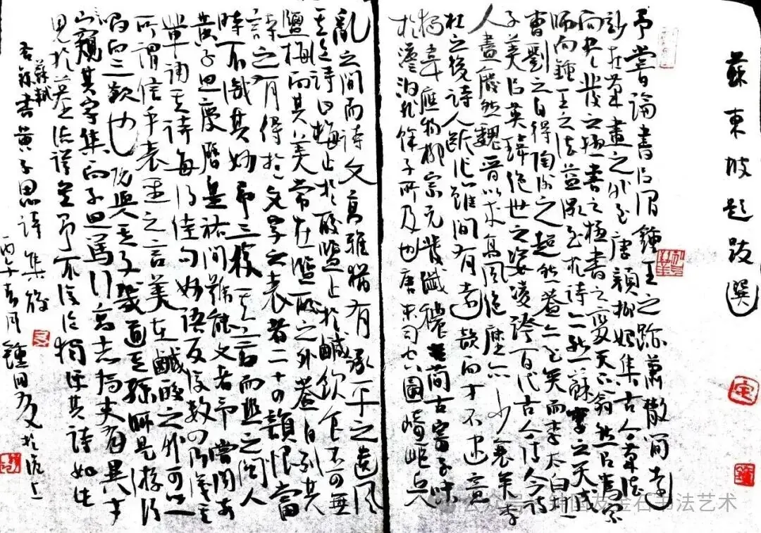 (宋)苏东坡《书黄子思诗集后》书法作品全图