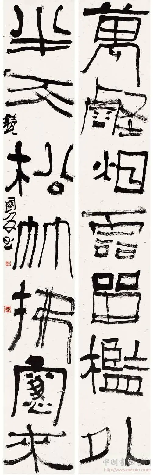 万壑烟霞留槛外,半天松竹拂窗来书法作品全图,2009 年